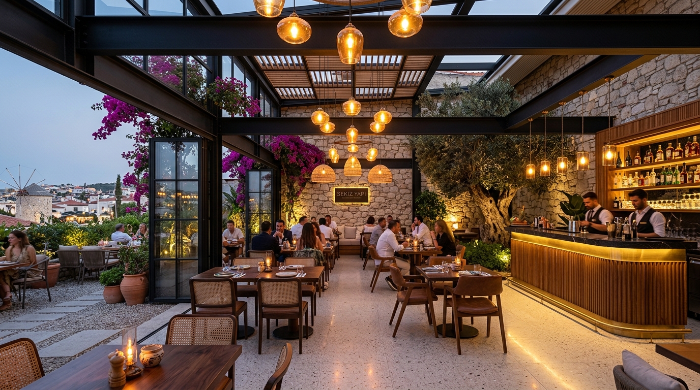 Alaçatı Kafe ve Restoran Mimarisi
