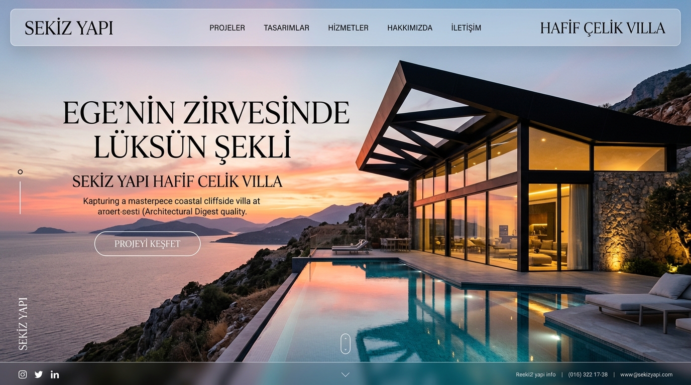 02 / SAOTA Kıyı & Konsol Teraslı Çelik Villa